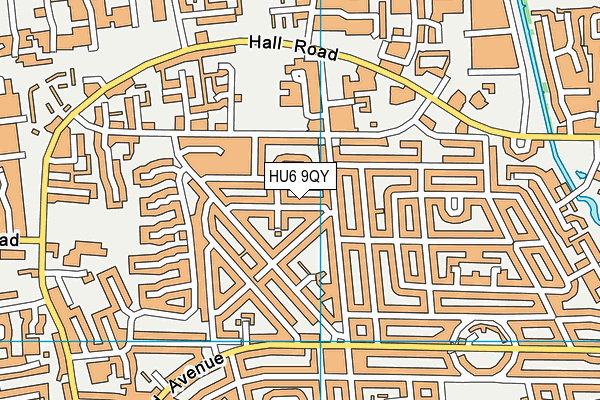 HU6 9QY map - OS VectorMap District (Ordnance Survey) HU6 9QY map - OS VectorMap District (Ordnance Survey)