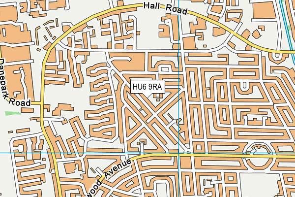 HU6 9RA map - OS VectorMap District (Ordnance Survey) HU6 9RA map - OS VectorMap District (Ordnance Survey)