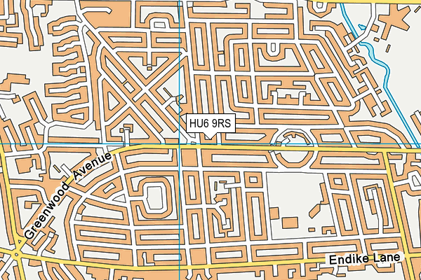 HU6 9RS map - OS VectorMap District (Ordnance Survey) HU6 9RS map - OS VectorMap District (Ordnance Survey)