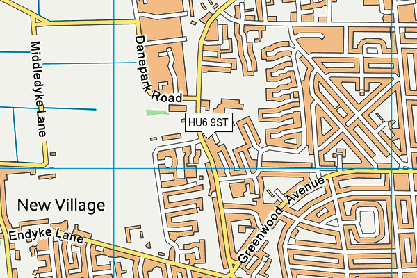 HU6 9ST map - OS VectorMap District (Ordnance Survey) HU6 9ST map - OS VectorMap District (Ordnance Survey)