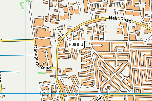 HU6 9TJ map - OS VectorMap District (Ordnance Survey) HU6 9TJ map - OS VectorMap District (Ordnance Survey)