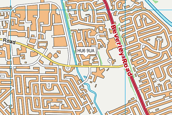 HU6 9UA map - OS VectorMap District (Ordnance Survey) HU6 9UA map - OS VectorMap District (Ordnance Survey)