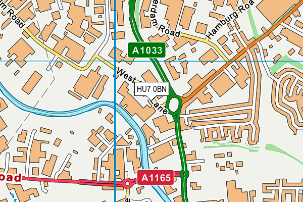 HU7 0BN map - OS VectorMap District (Ordnance Survey) HU7 0BN map - OS VectorMap District (Ordnance Survey)
