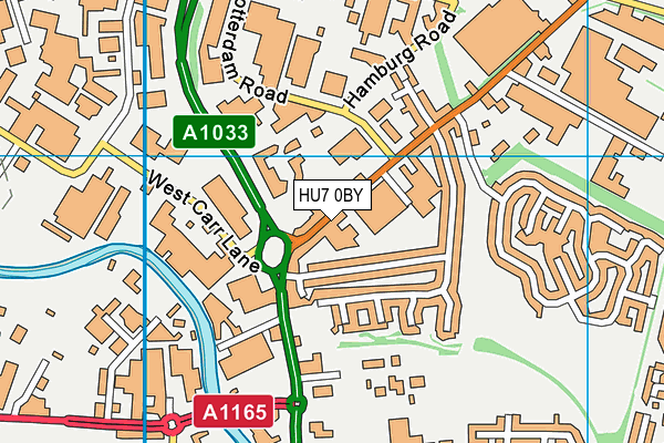 HU7 0BY map - OS VectorMap District (Ordnance Survey) HU7 0BY map - OS VectorMap District (Ordnance Survey)