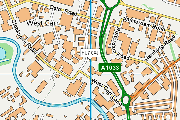 HU7 0XJ map - OS VectorMap District (Ordnance Survey) HU7 0XJ map - OS VectorMap District (Ordnance Survey)