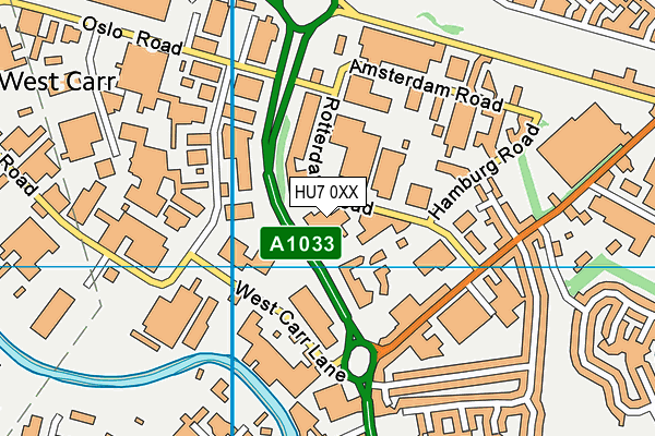 HU7 0XX map - OS VectorMap District (Ordnance Survey) HU7 0XX map - OS VectorMap District (Ordnance Survey)