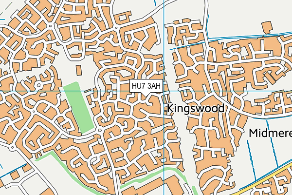HU7 3AH map - OS VectorMap District (Ordnance Survey) HU7 3AH map - OS VectorMap District (Ordnance Survey)