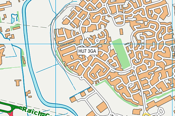 HU7 3GA map - OS VectorMap District (Ordnance Survey) HU7 3GA map - OS VectorMap District (Ordnance Survey)