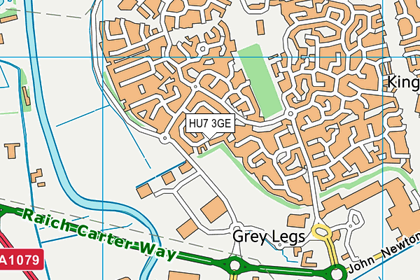 HU7 3GE map - OS VectorMap District (Ordnance Survey) HU7 3GE map - OS VectorMap District (Ordnance Survey)