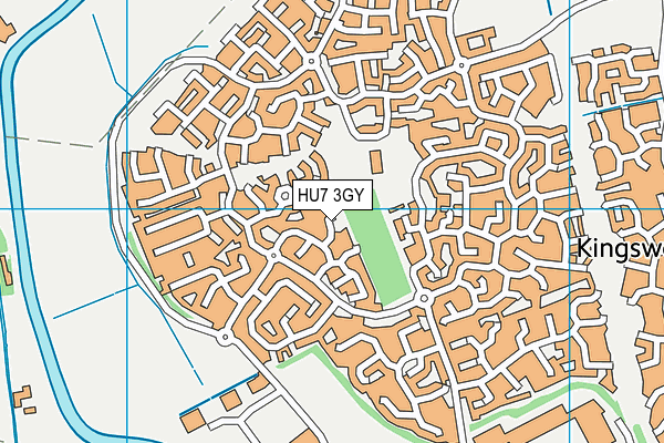 HU7 3GY map - OS VectorMap District (Ordnance Survey) HU7 3GY map - OS VectorMap District (Ordnance Survey)