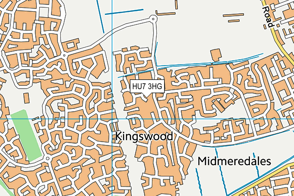 HU7 3HG map - OS VectorMap District (Ordnance Survey) HU7 3HG map - OS VectorMap District (Ordnance Survey)