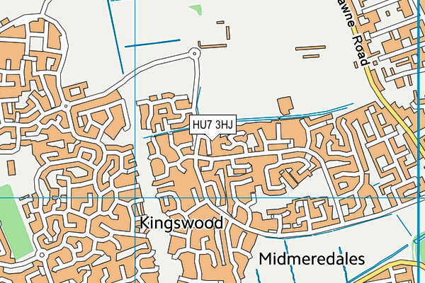 HU7 3HJ map - OS VectorMap District (Ordnance Survey) HU7 3HJ map - OS VectorMap District (Ordnance Survey)