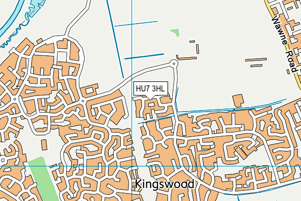 HU7 3HL map - OS VectorMap District (Ordnance Survey) HU7 3HL map - OS VectorMap District (Ordnance Survey)