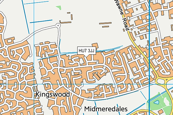 HU7 3JJ map - OS VectorMap District (Ordnance Survey) HU7 3JJ map - OS VectorMap District (Ordnance Survey)