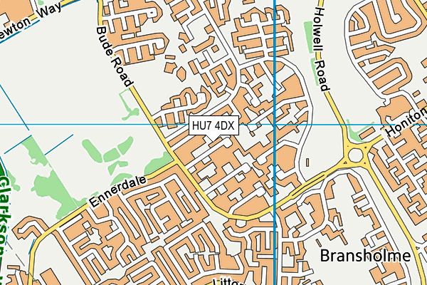 HU7 4DX map - OS VectorMap District (Ordnance Survey) HU7 4DX map - OS VectorMap District (Ordnance Survey)