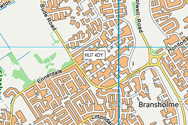 HU7 4DY map - OS VectorMap District (Ordnance Survey) HU7 4DY map - OS VectorMap District (Ordnance Survey)