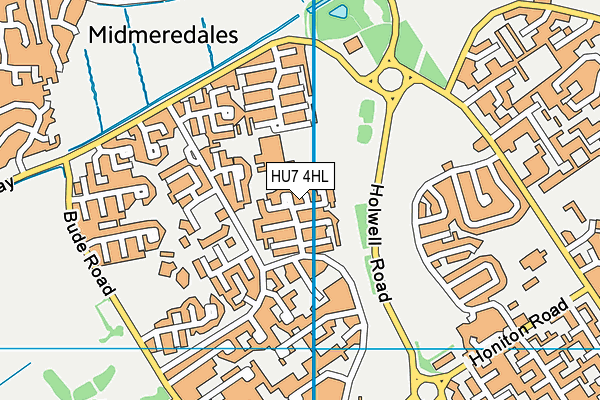 HU7 4HL map - OS VectorMap District (Ordnance Survey) HU7 4HL map - OS VectorMap District (Ordnance Survey)