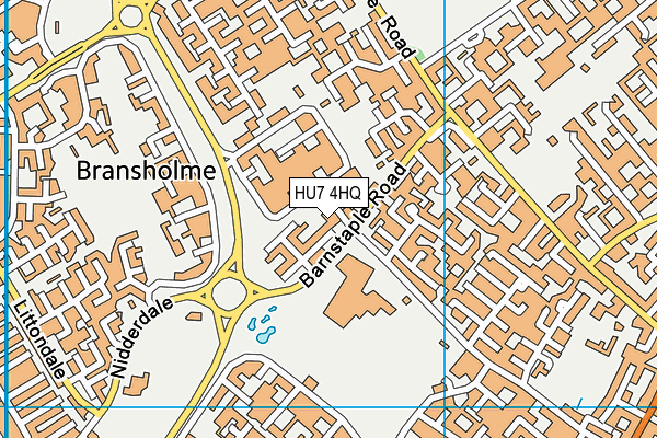 HU7 4HQ map - OS VectorMap District (Ordnance Survey) HU7 4HQ map - OS VectorMap District (Ordnance Survey)