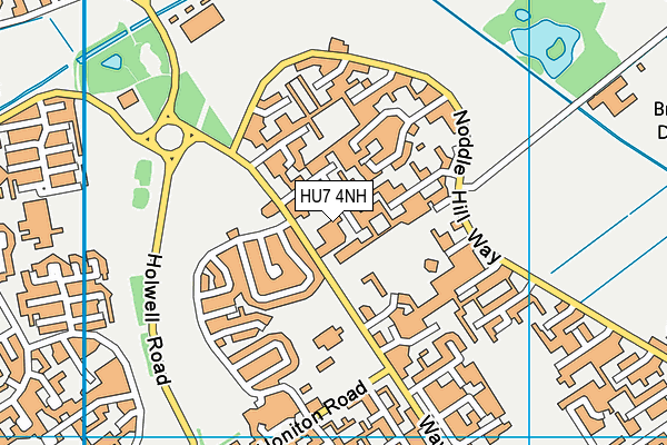HU7 4NH map - OS VectorMap District (Ordnance Survey) HU7 4NH map - OS VectorMap District (Ordnance Survey)