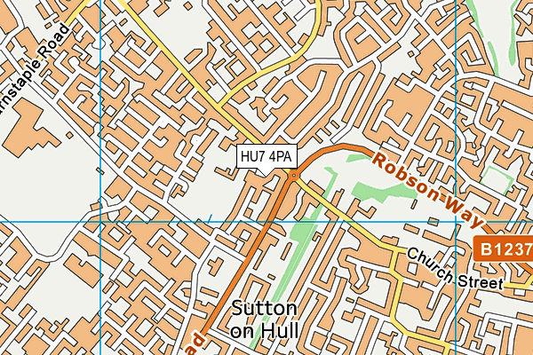 HU7 4PA map - OS VectorMap District (Ordnance Survey) HU7 4PA map - OS VectorMap District (Ordnance Survey)
