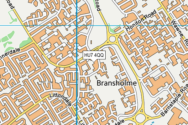 HU7 4QQ map - OS VectorMap District (Ordnance Survey) HU7 4QQ map - OS VectorMap District (Ordnance Survey)