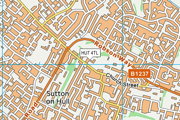 HU7 4TL map - OS VectorMap District (Ordnance Survey) HU7 4TL map - OS VectorMap District (Ordnance Survey)