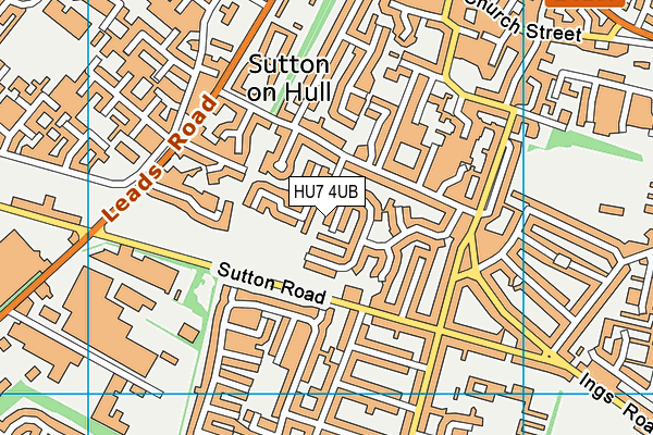HU7 4UB map - OS VectorMap District (Ordnance Survey) HU7 4UB map - OS VectorMap District (Ordnance Survey)