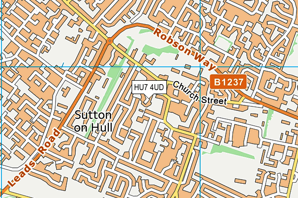HU7 4UD map - OS VectorMap District (Ordnance Survey) HU7 4UD map - OS VectorMap District (Ordnance Survey)