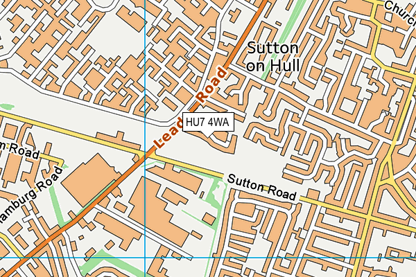 HU7 4WA map - OS VectorMap District (Ordnance Survey) HU7 4WA map - OS VectorMap District (Ordnance Survey)