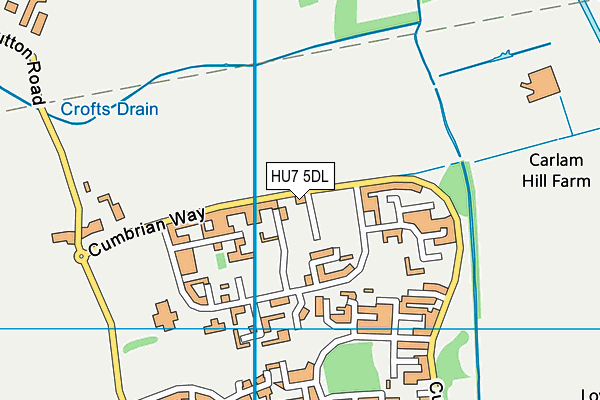 HU7 5DL map - OS VectorMap District (Ordnance Survey) HU7 5DL map - OS VectorMap District (Ordnance Survey)