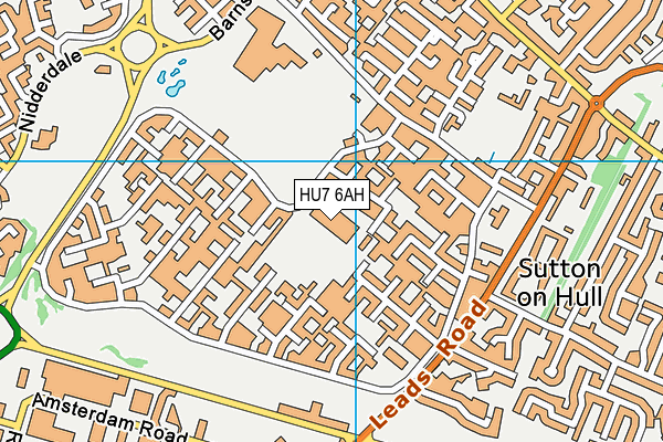 HU7 6AH map - OS VectorMap District (Ordnance Survey) HU7 6AH map - OS VectorMap District (Ordnance Survey)