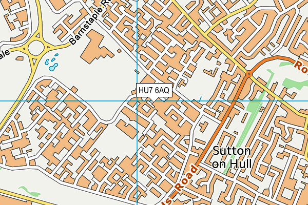 HU7 6AQ map - OS VectorMap District (Ordnance Survey) HU7 6AQ map - OS VectorMap District (Ordnance Survey)