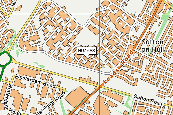 HU7 6AS map - OS VectorMap District (Ordnance Survey) HU7 6AS map - OS VectorMap District (Ordnance Survey)