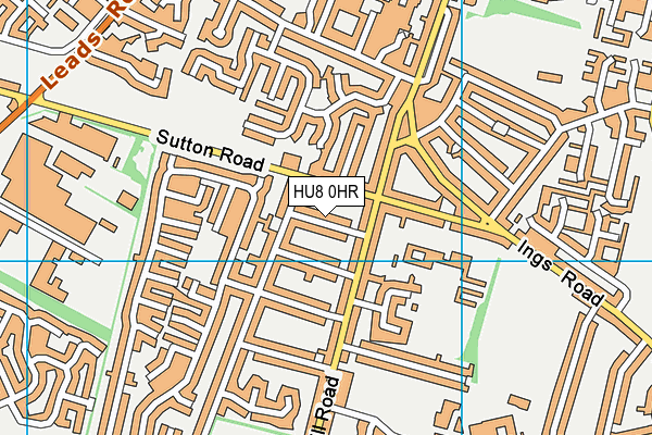 HU8 0HR map - OS VectorMap District (Ordnance Survey) HU8 0HR map - OS VectorMap District (Ordnance Survey)