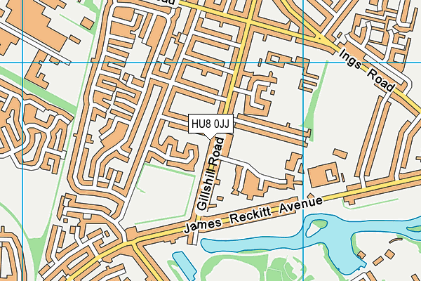 HU8 0JJ map - OS VectorMap District (Ordnance Survey) HU8 0JJ map - OS VectorMap District (Ordnance Survey)