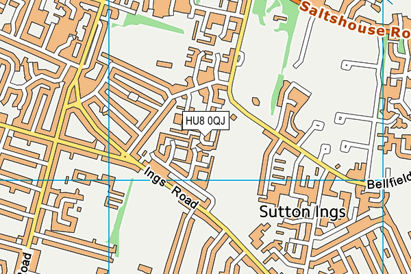 HU8 0QJ map - OS VectorMap District (Ordnance Survey) HU8 0QJ map - OS VectorMap District (Ordnance Survey)