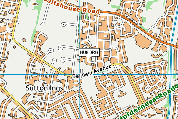 HU8 0RG map - OS VectorMap District (Ordnance Survey) HU8 0RG map - OS VectorMap District (Ordnance Survey)