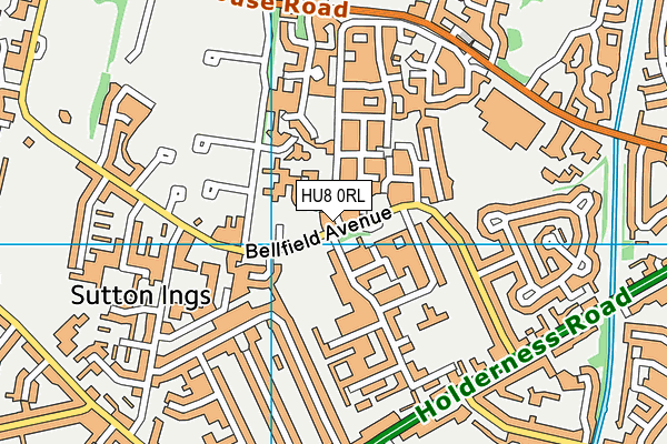 HU8 0RL map - OS VectorMap District (Ordnance Survey) HU8 0RL map - OS VectorMap District (Ordnance Survey)