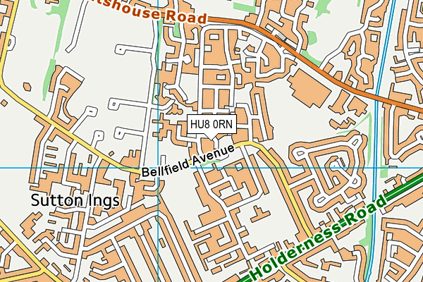 HU8 0RN map - OS VectorMap District (Ordnance Survey) HU8 0RN map - OS VectorMap District (Ordnance Survey)