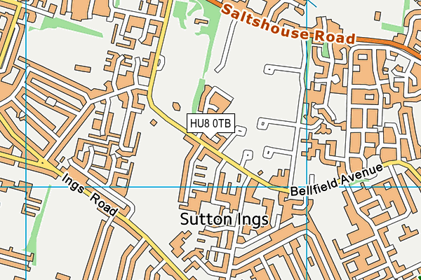 HU8 0TB map - OS VectorMap District (Ordnance Survey) HU8 0TB map - OS VectorMap District (Ordnance Survey)