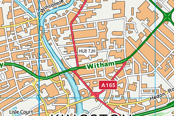 HU8 7JH map - OS VectorMap District (Ordnance Survey) HU8 7JH map - OS VectorMap District (Ordnance Survey)