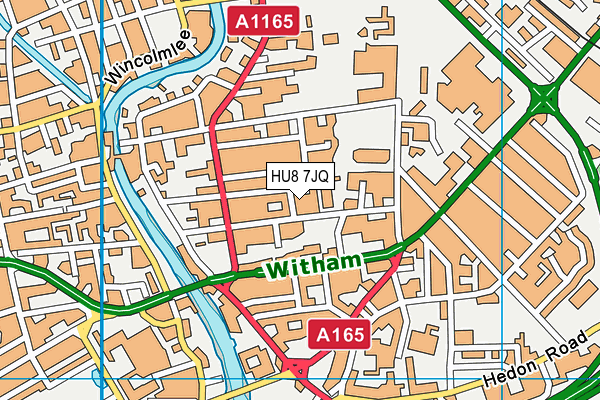 HU8 7JQ map - OS VectorMap District (Ordnance Survey) HU8 7JQ map - OS VectorMap District (Ordnance Survey)