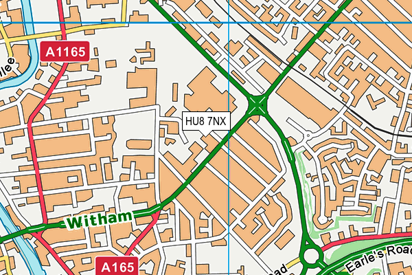HU8 7NX map - OS VectorMap District (Ordnance Survey) HU8 7NX map - OS VectorMap District (Ordnance Survey)
