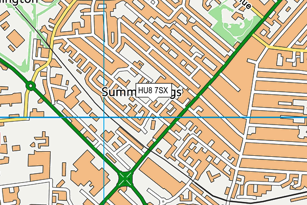 HU8 7SX map - OS VectorMap District (Ordnance Survey) HU8 7SX map - OS VectorMap District (Ordnance Survey)