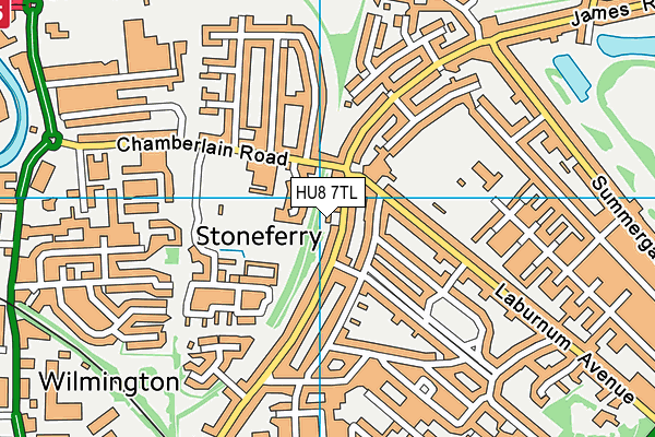 HU8 7TL map - OS VectorMap District (Ordnance Survey) HU8 7TL map - OS VectorMap District (Ordnance Survey)