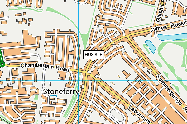 HU8 8LF map - OS VectorMap District (Ordnance Survey) HU8 8LF map - OS VectorMap District (Ordnance Survey)