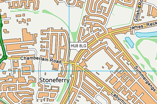 HU8 8LG map - OS VectorMap District (Ordnance Survey) HU8 8LG map - OS VectorMap District (Ordnance Survey)