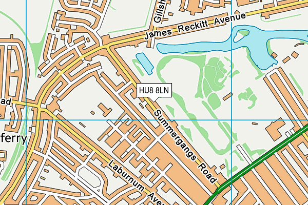 HU8 8LN map - OS VectorMap District (Ordnance Survey) HU8 8LN map - OS VectorMap District (Ordnance Survey)