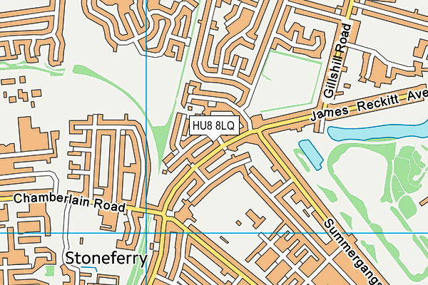 HU8 8LQ map - OS VectorMap District (Ordnance Survey) HU8 8LQ map - OS VectorMap District (Ordnance Survey)
