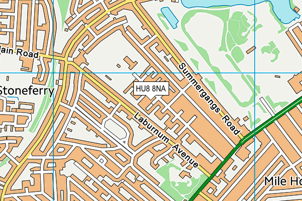 HU8 8NA map - OS VectorMap District (Ordnance Survey) HU8 8NA map - OS VectorMap District (Ordnance Survey)